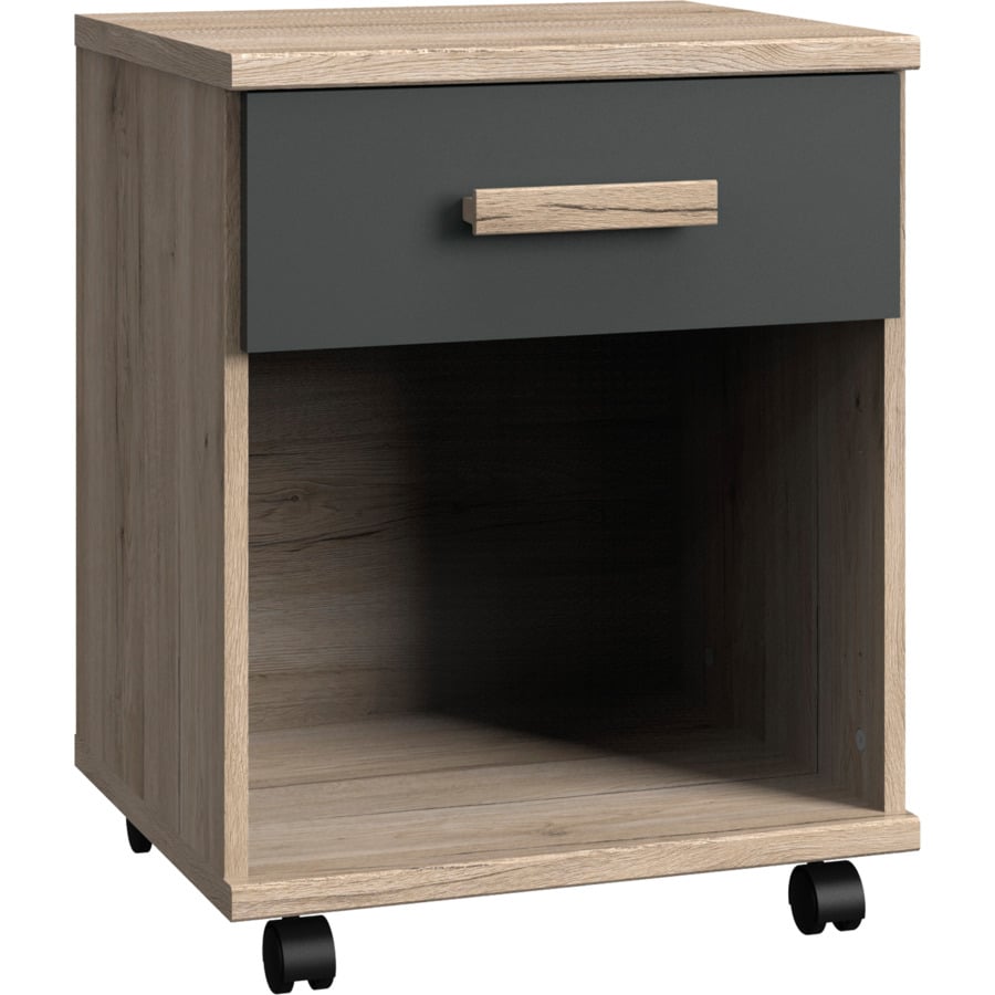 Nachttisch Cara sanremo graphit 46 x 38 x 40 cm