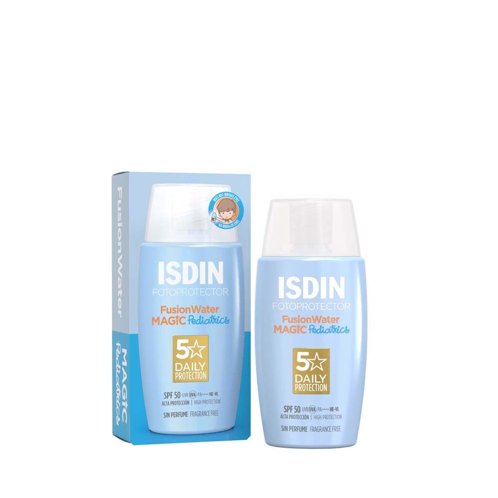 ISDIN Fotoprotector Pediatrics FusionWater ultraleichte Sonnencreme LSF50 für Kinder und Babys ab 6 Monaten