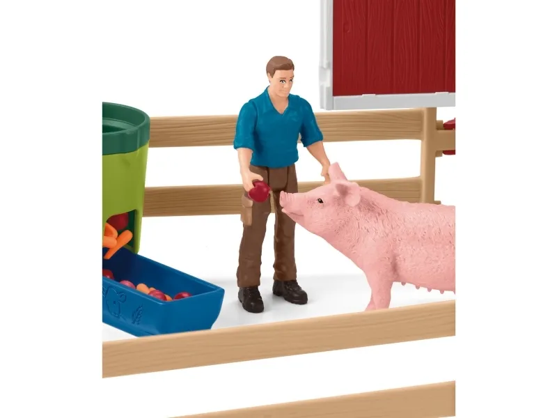 Schleich Red Barn with Animals and Accessories