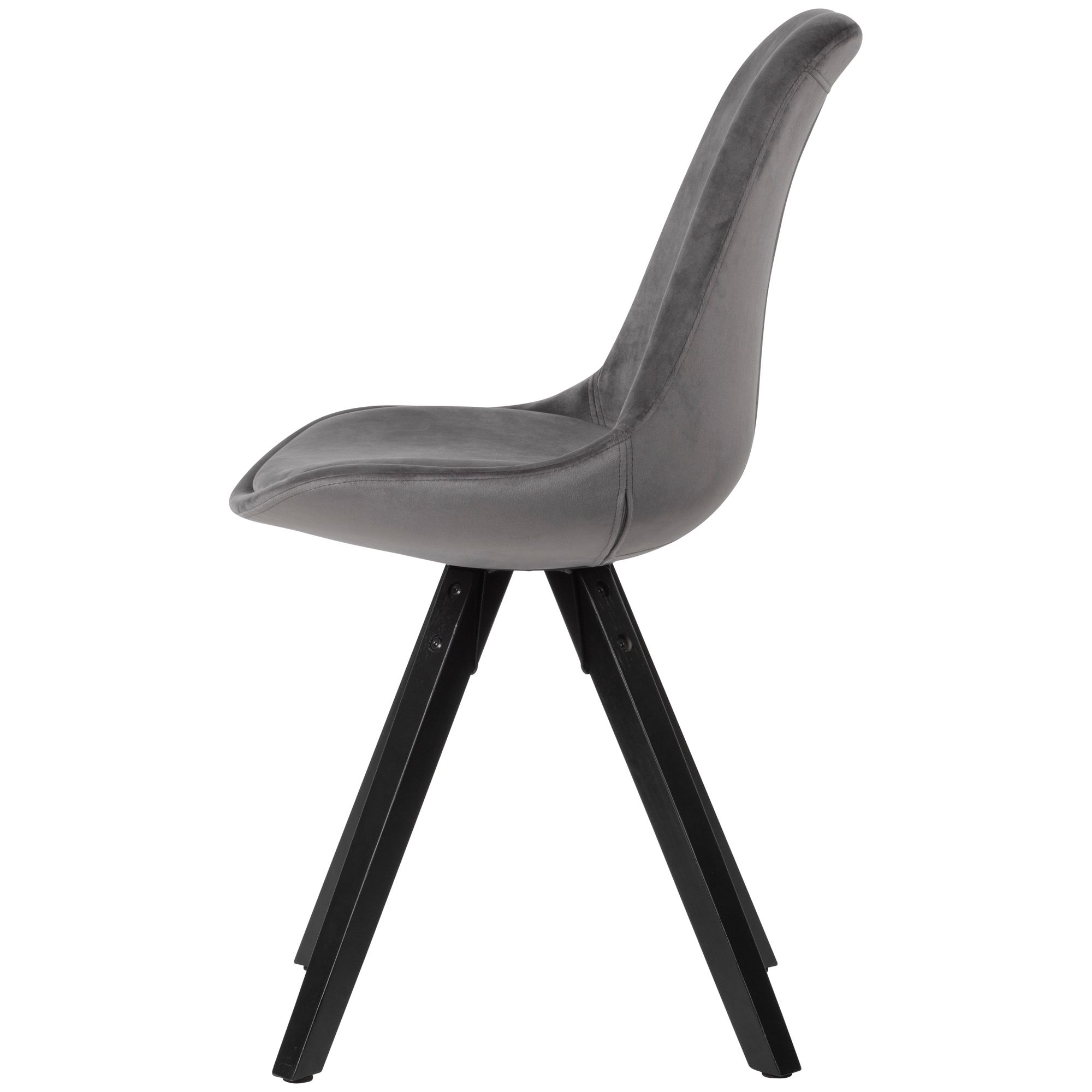 KADIMA DESIGN Esszimmerstuhl LUND: Modernes Design, Stoffbezug, Holzstandbeine, Filzgleiter, einfache Montage.
