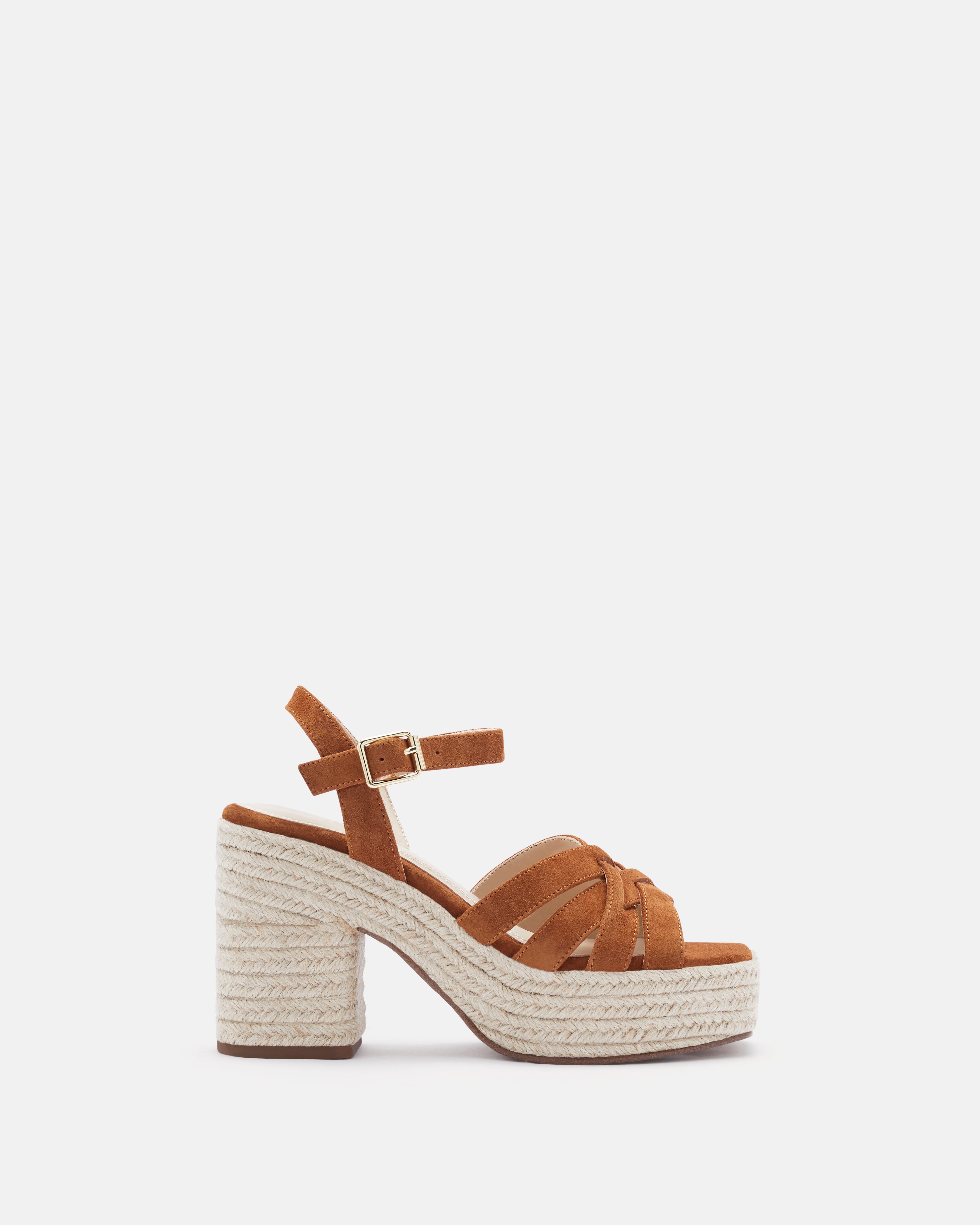 SANDALES JUTIA/VEL COGNAC
