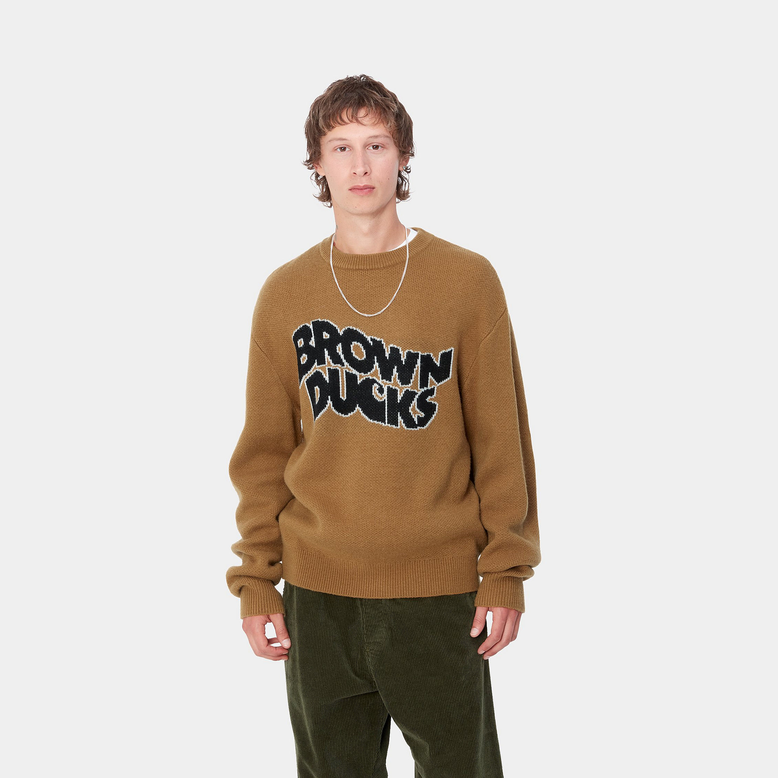 Carhartt WIP Brown Ducks Sweater Hamilton Brown