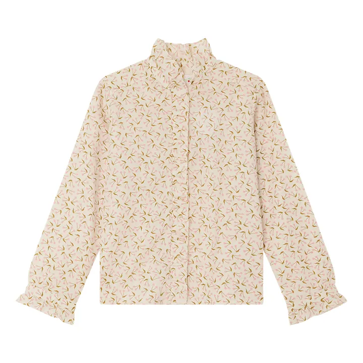 Bonpoint Blouse Coton Bio Cerises Bree | Ecru