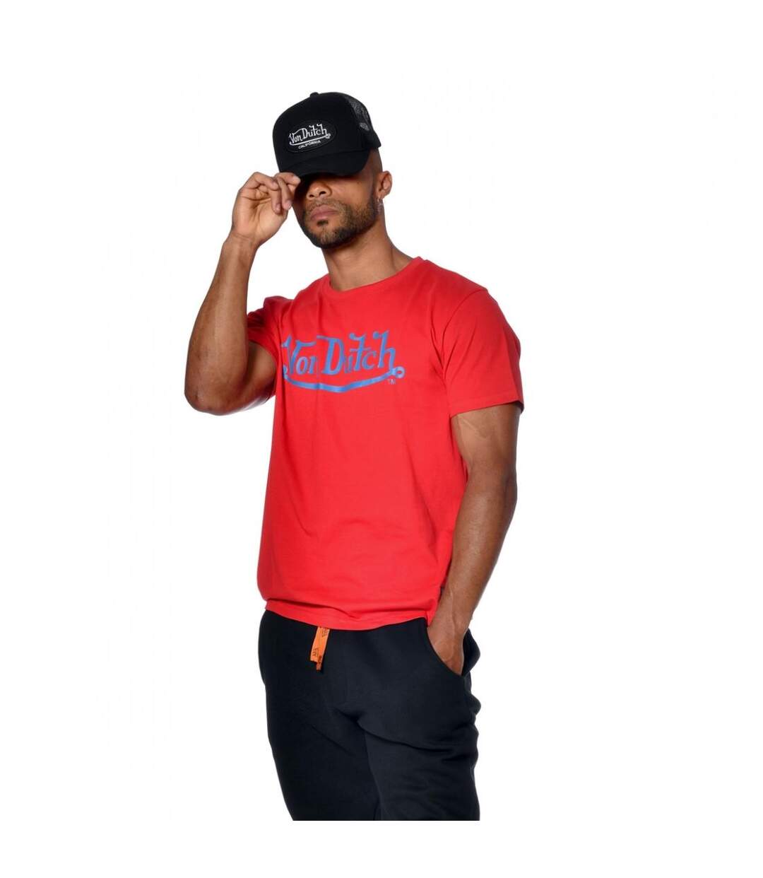 T-shirt Von Dutch homme col rond print devant Bruce