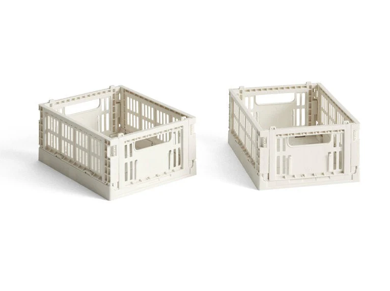 HAY  Colour Crate Mini kasse, 2 stk. - Off-white