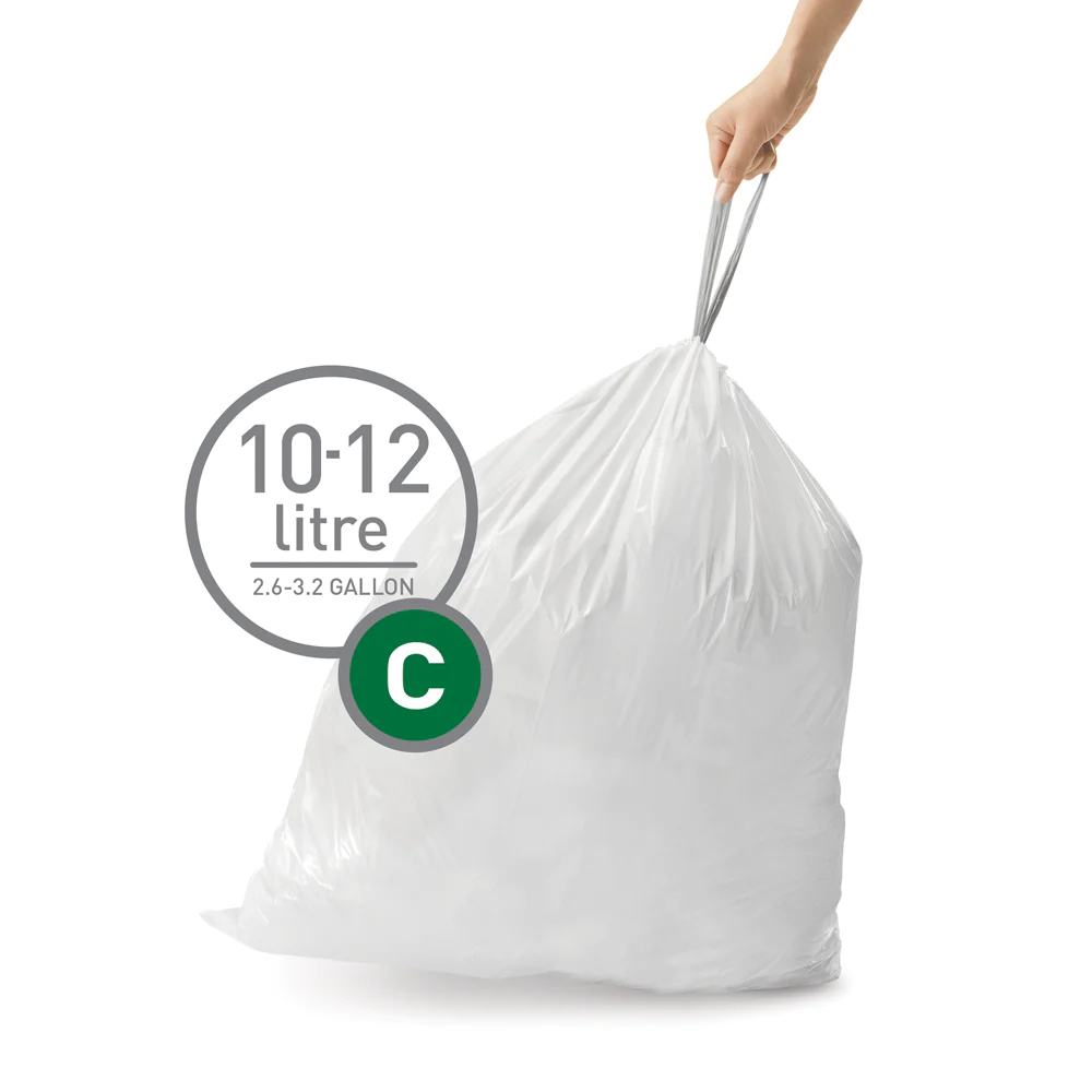 Pack de 20 sacs poubelle 10-12L code C Simplehuman