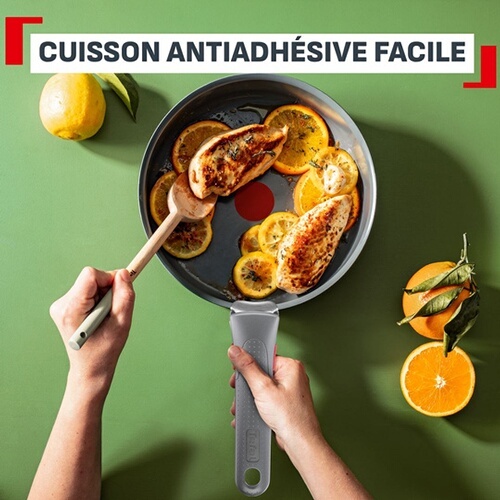 Sauteuse Tefal Ingenio Renew Ceram P2003502 SA24 24 cm Gris anthracie