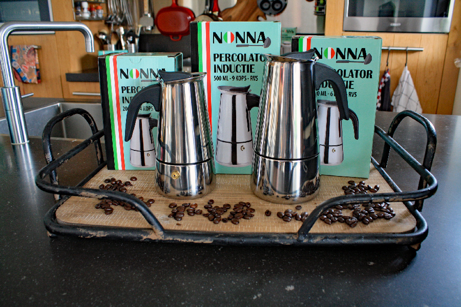 Nonna inductie 2 kops percolator