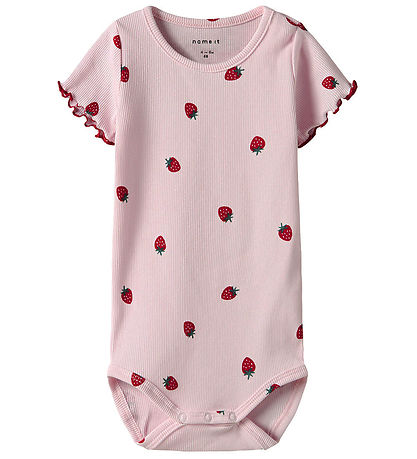 Name It Body k/ä - Rib - NbfJillie - Ballerina m. Erdbeere
