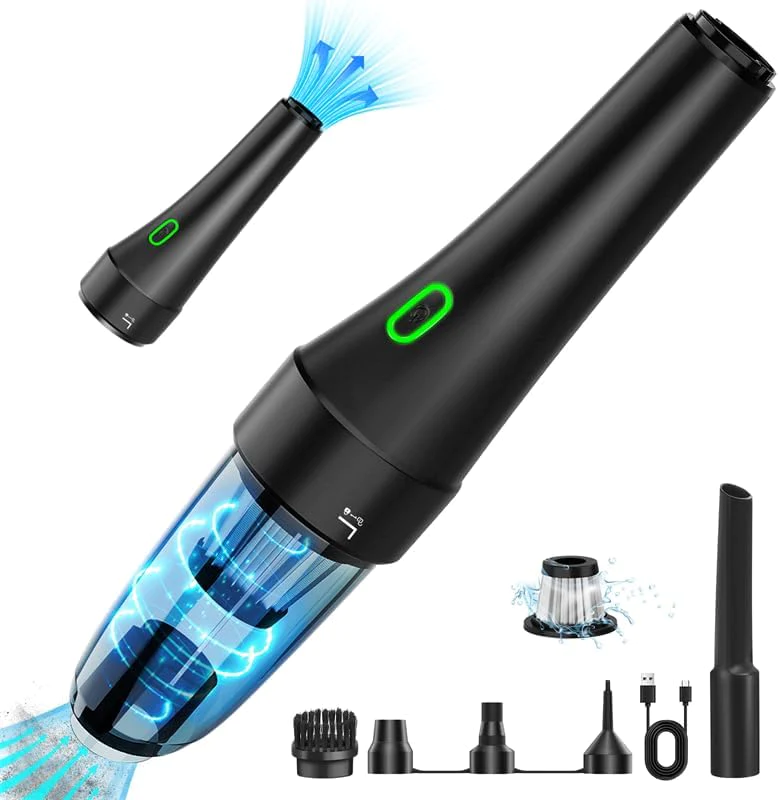 Aspirateur de table sans fil rechargeable 8500PA vert noir Vendos85