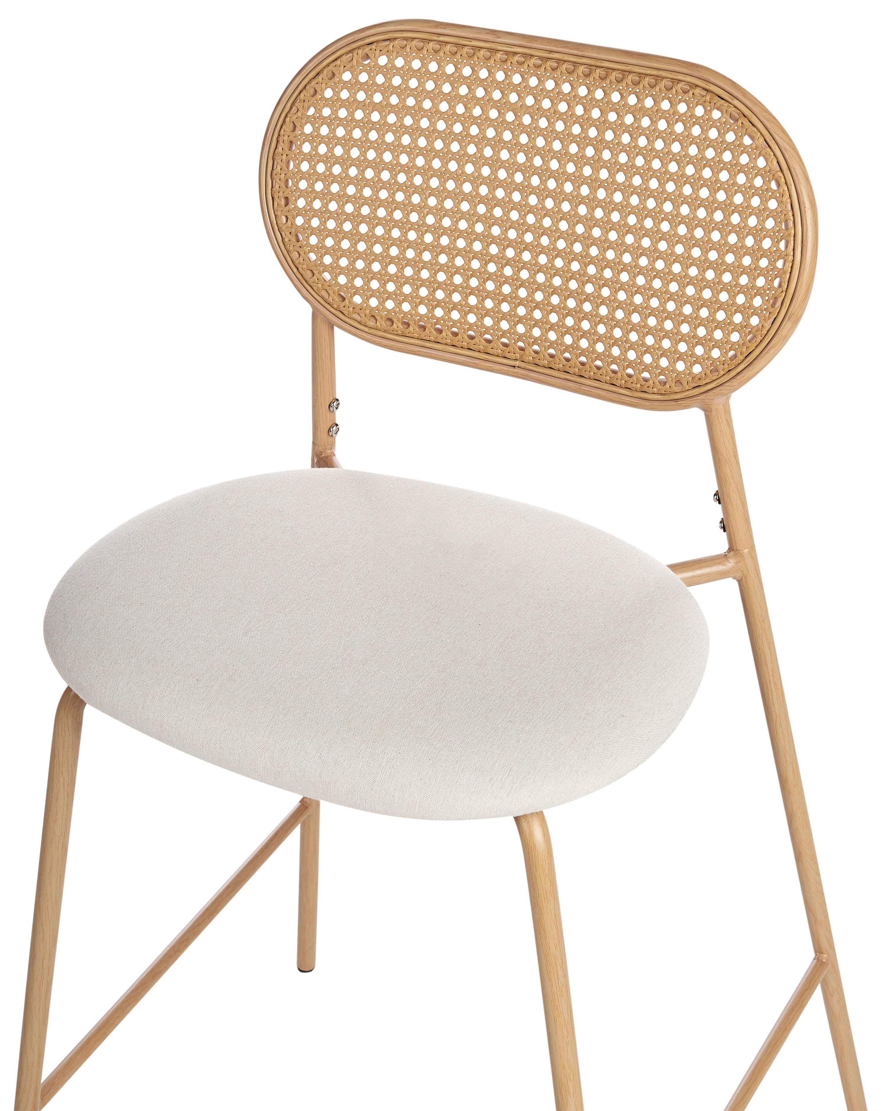 Set van 2 barstoelen ADAVER Lichtbruin