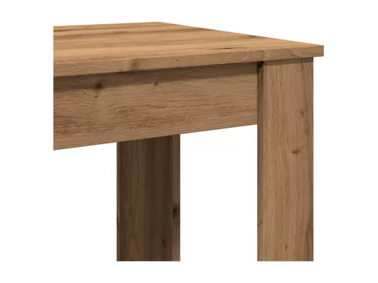 Table de bar chêne artisanal 51x50x103,5 cm bois d'ingénierie