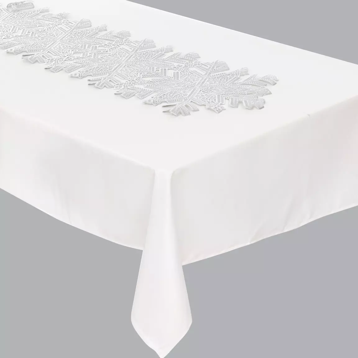 Chemin de table (125 x 35 cm) Crystal Argent