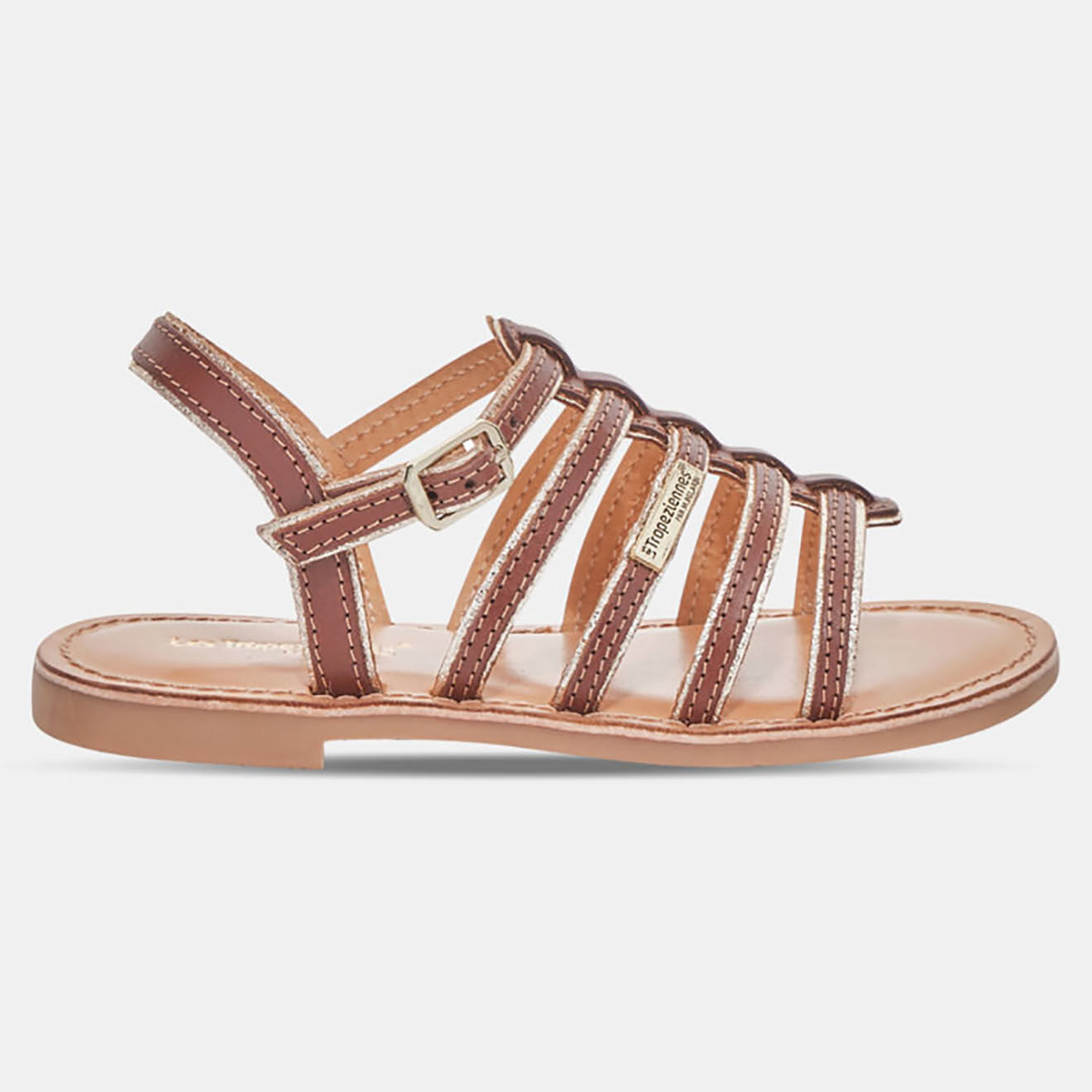 Les Tropeziennes Sandales en Cuir Monzar marron