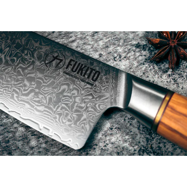 Couteau Fukito Olive Damas modèle Chef 21cm Fukito