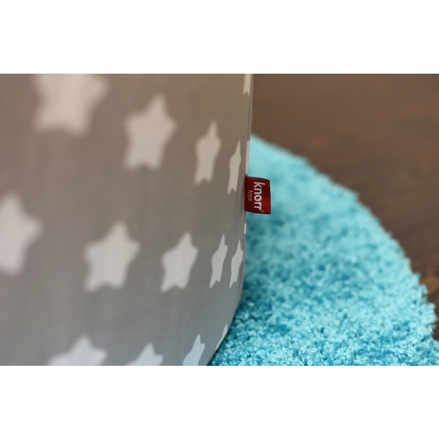 knorr toys® Bällebad soft - Grey white stars - 300 balls cremegreyrose grau