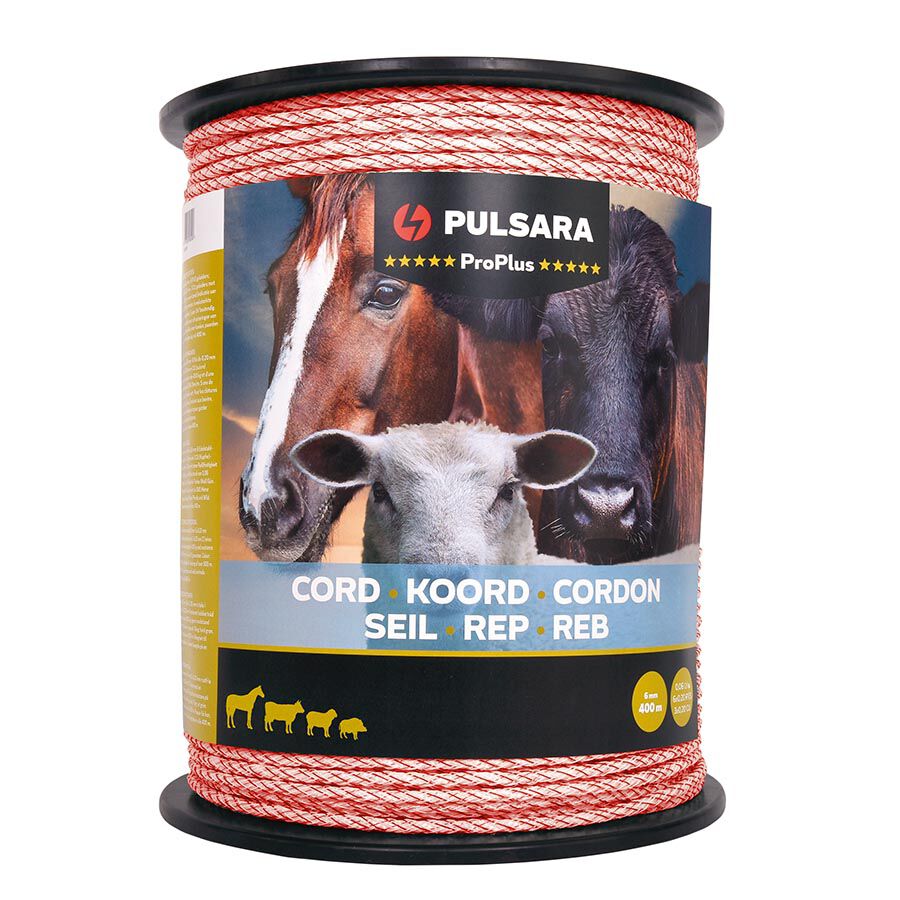 Pulsara Pro Plus - Schrikkoord - 32 cm - 400 Meter - Wit - 26.5 cm - 40000 cm