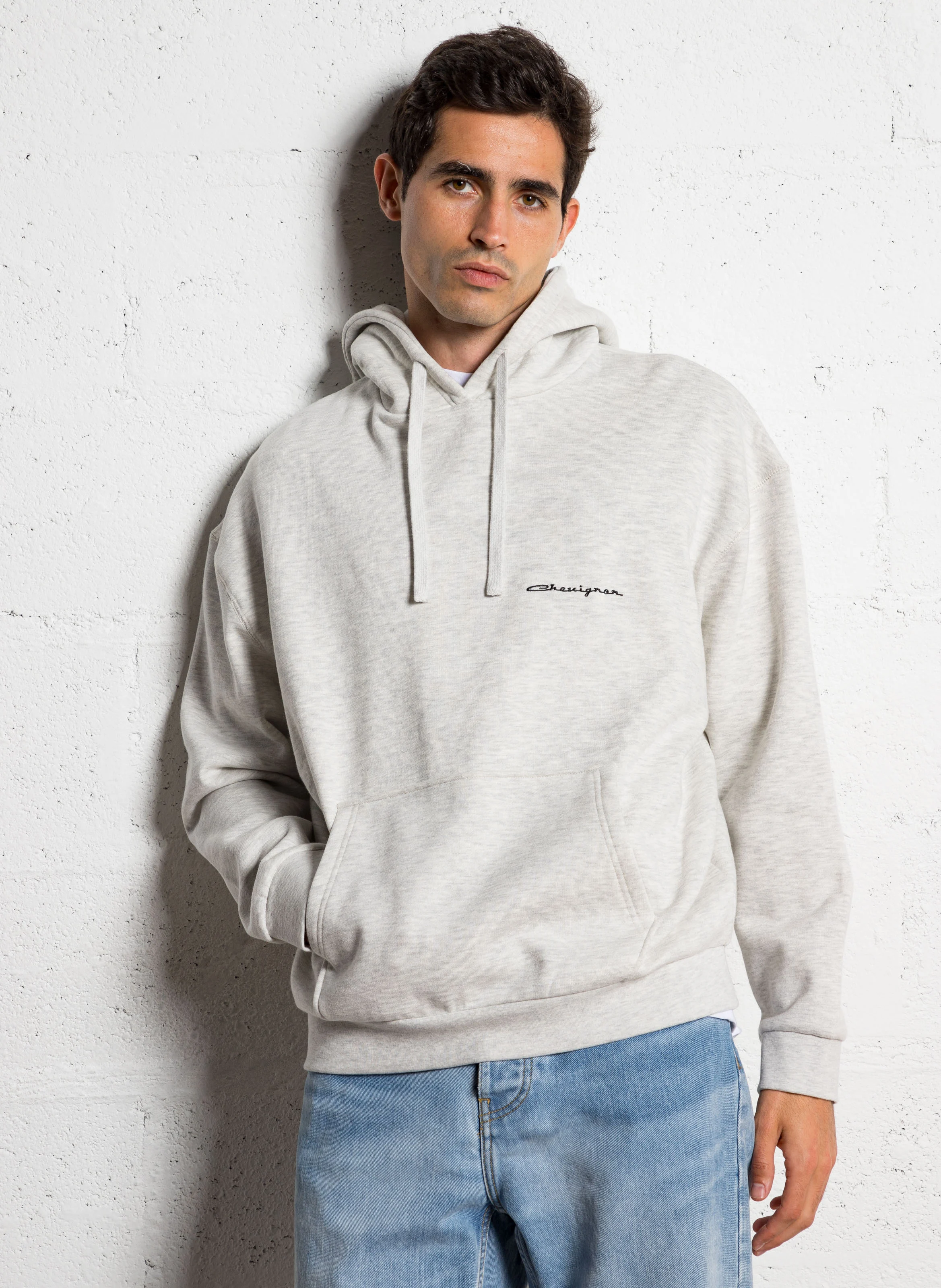 CITY - Sweat oversize en coton mélangé | Gris