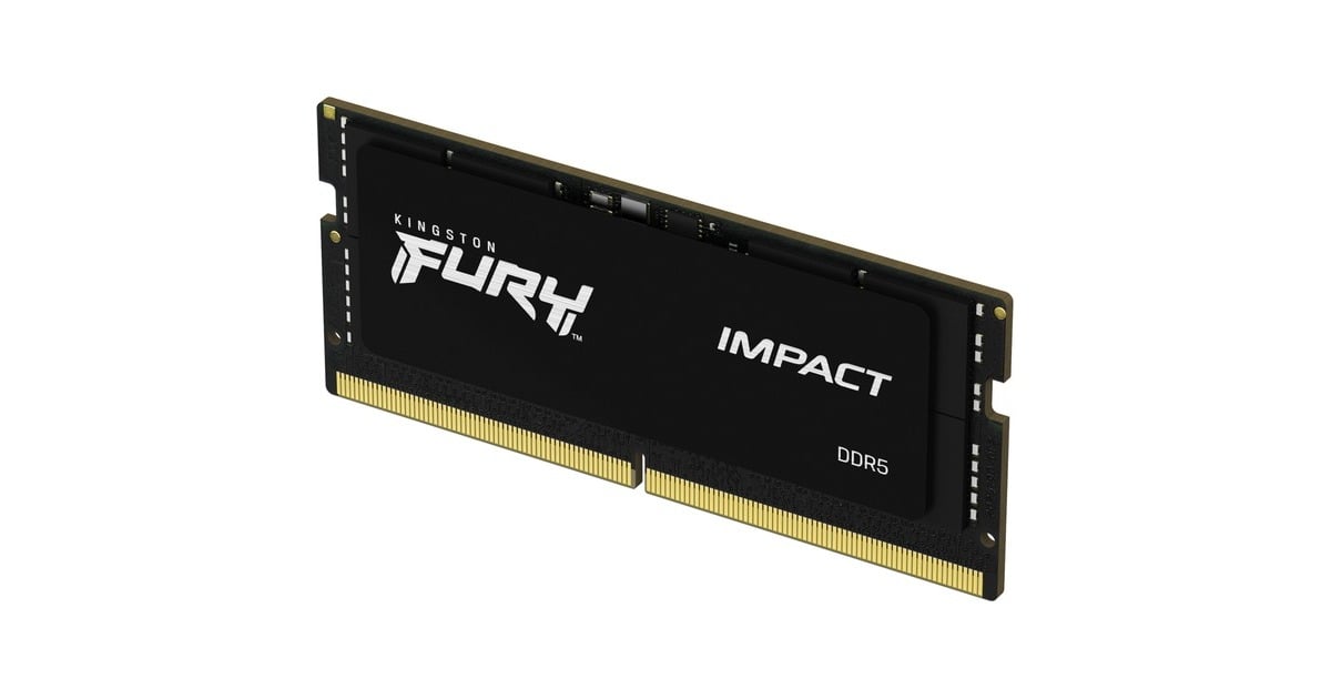 Kingston FURY16 GB DDR5-5600 laptopgeheugen  (Zwart, KF556S40IB-16, Impact)