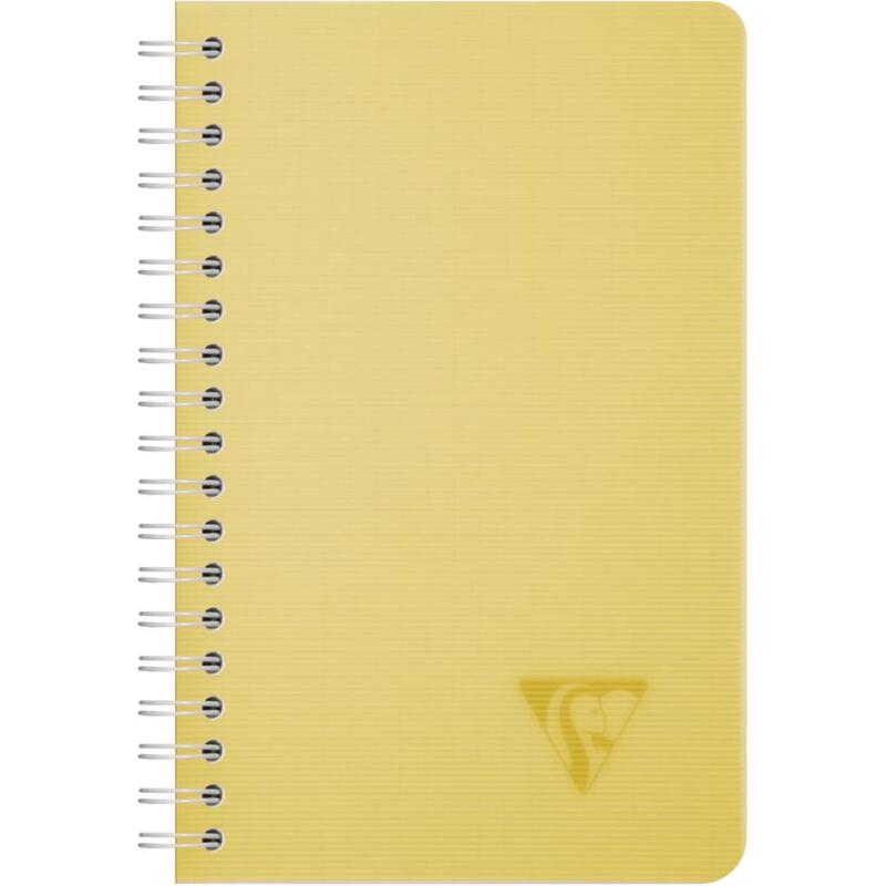 Carnet reliure intégrale Linicolor ESSENCE 11x17 cm 100 pages petits carreaux couverture plastique polypropyène rainuré - Assortis