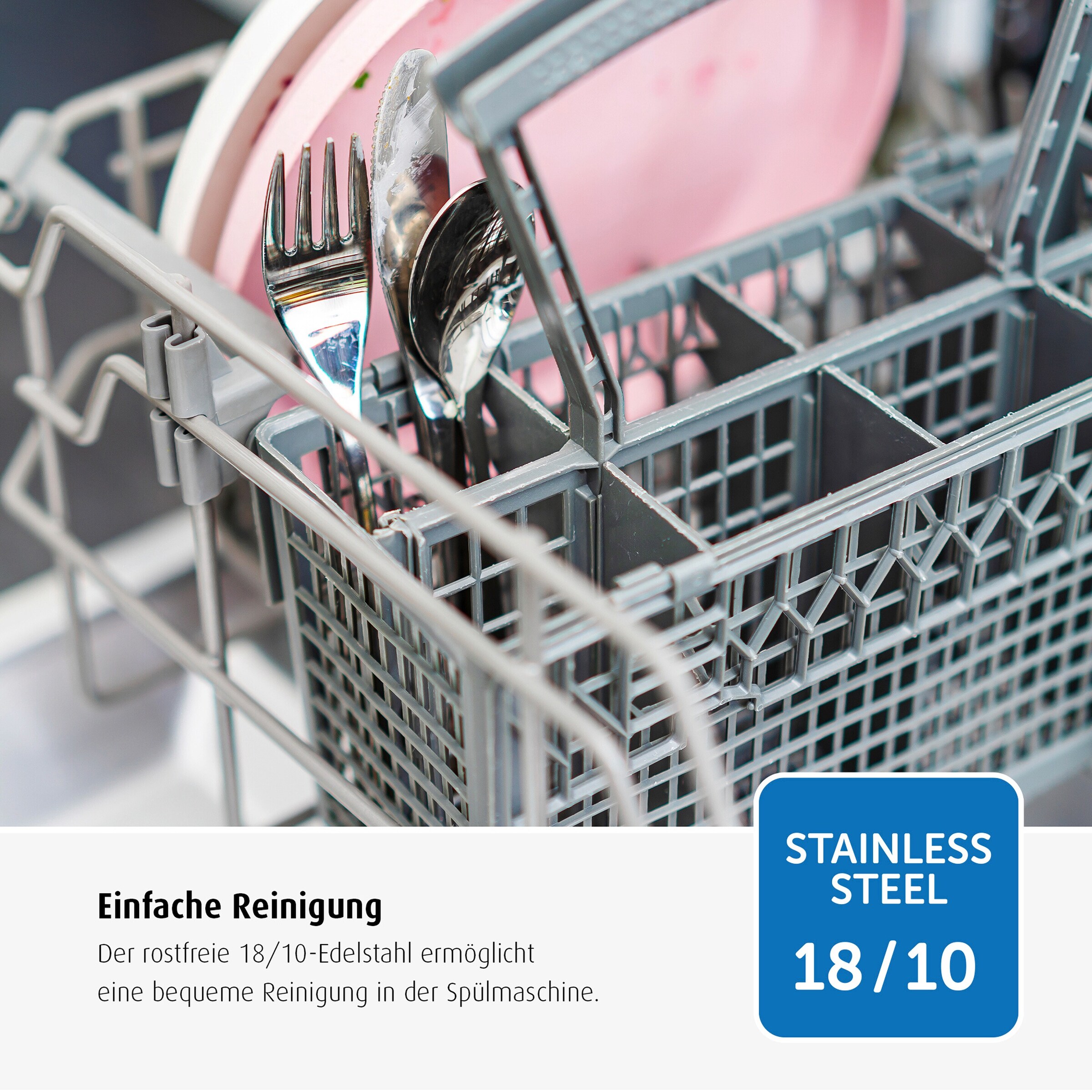 reer 4-tlg. Edelstahl-Besteck-Set Edelstahl