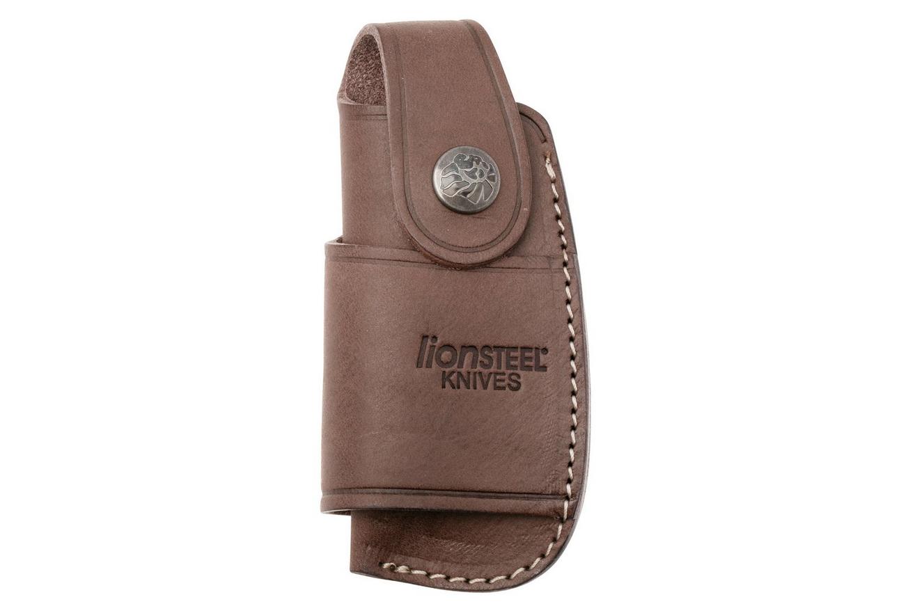 LionSteel Leather Sheath 900FDV4 BR horizontaal/verticaal multicarry, riemfoedraal, bruin leer