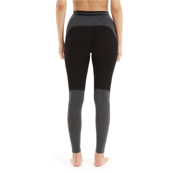 Collant thermique ICEBREAKER W ZONEKNIT 260 LEGGINGS BLACK/JET HTHR/CB
