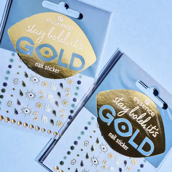 Stay bold, it's gold! Nail sticker