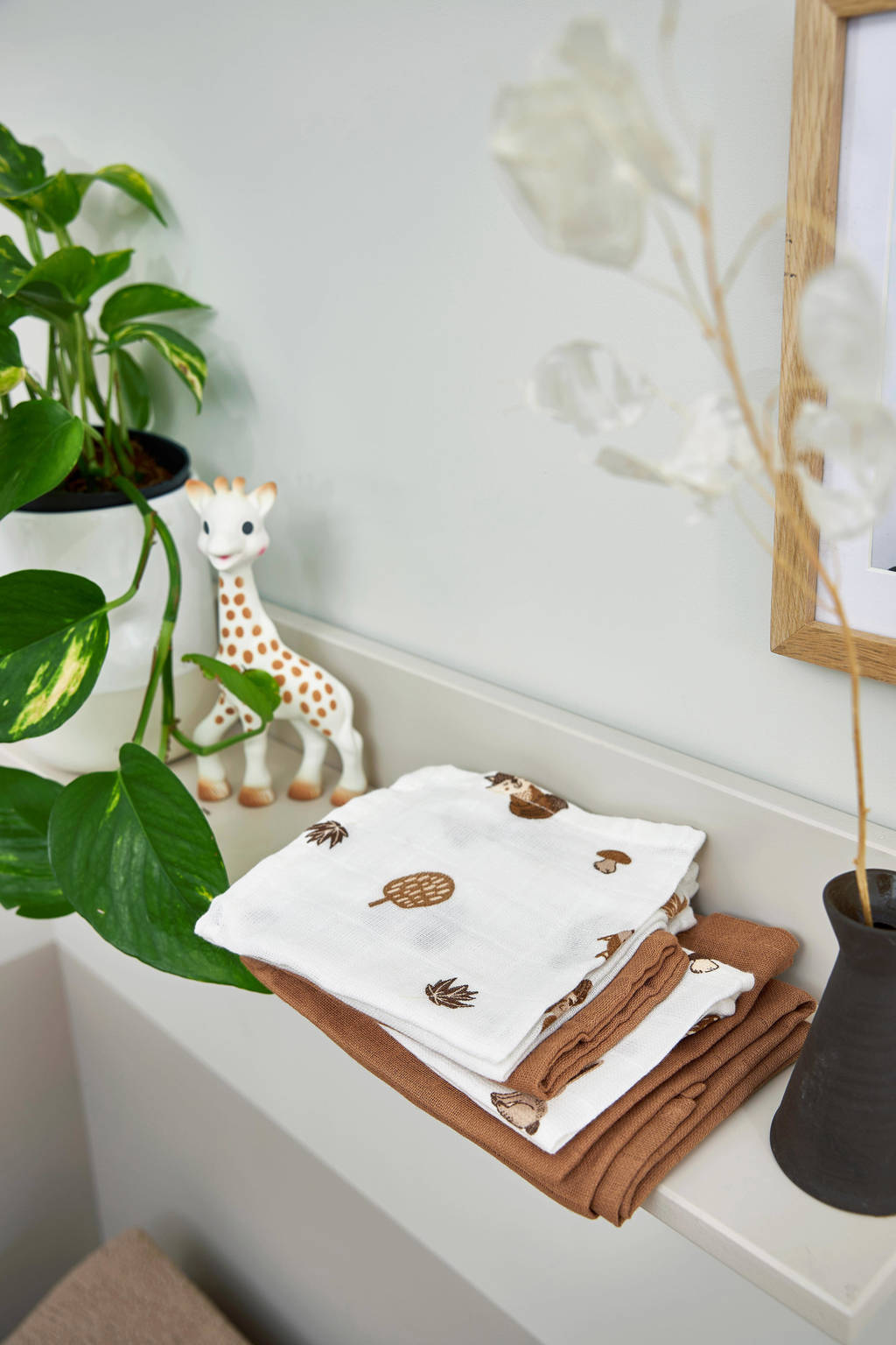 hydrofiel monddoekje Forest Animals 30x30 cm - set van 3 toffee