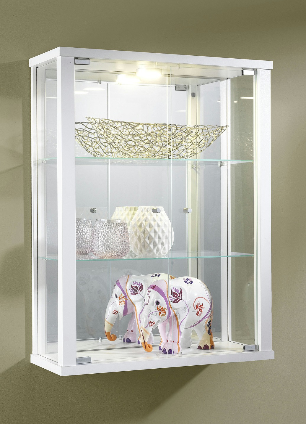 Hängevitrine mit ESG-Sicherheitsglas