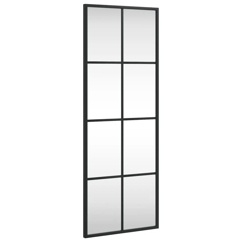 vidaXL - Wandspiegel - Zwart - IJzer - 30 x 80 cm