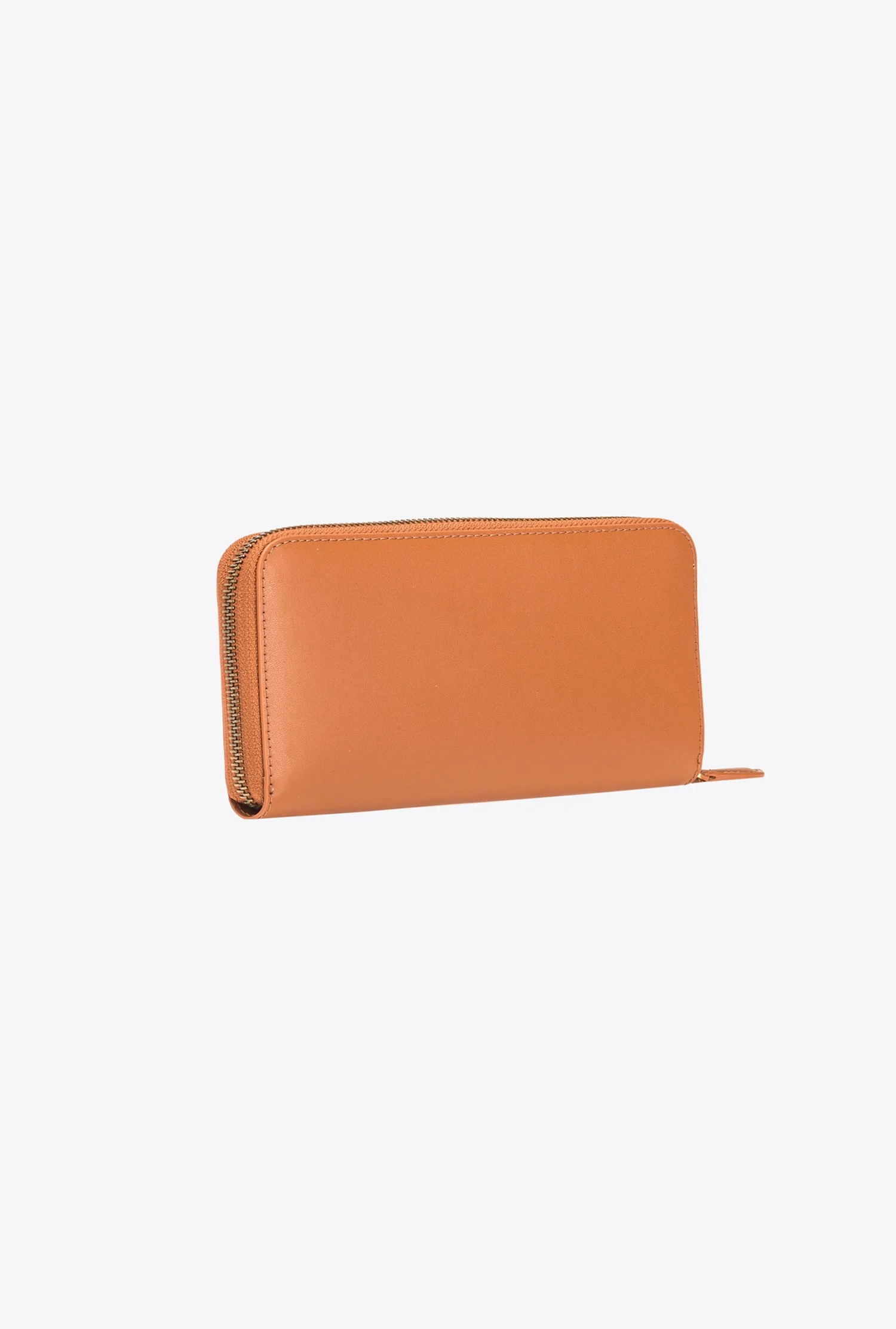 Portefeuille à contour zippé | Marron