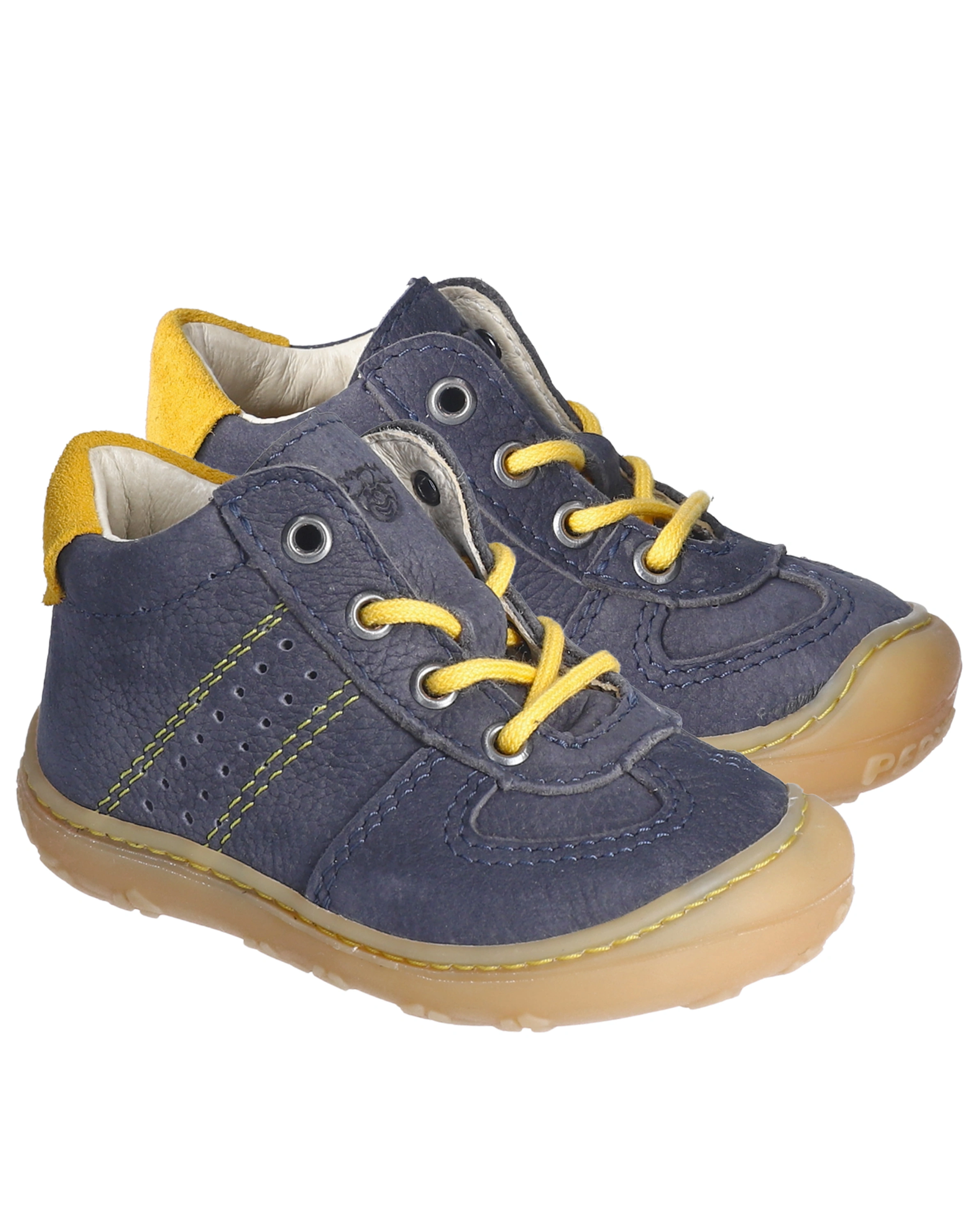 Schnür-Lauflernschuhe SAMI in see/zitrone