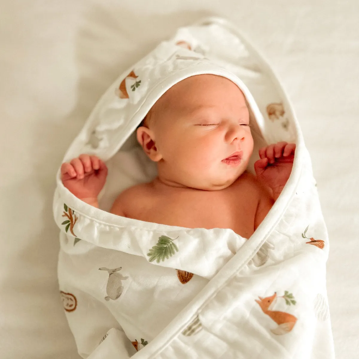 Bébé Confort Serviette à Capuchon Bambou - Forêt
