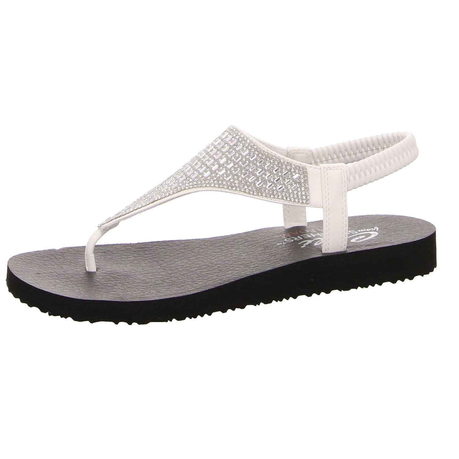 Skechers Zehentrenner weiß weiss/weiss kombi