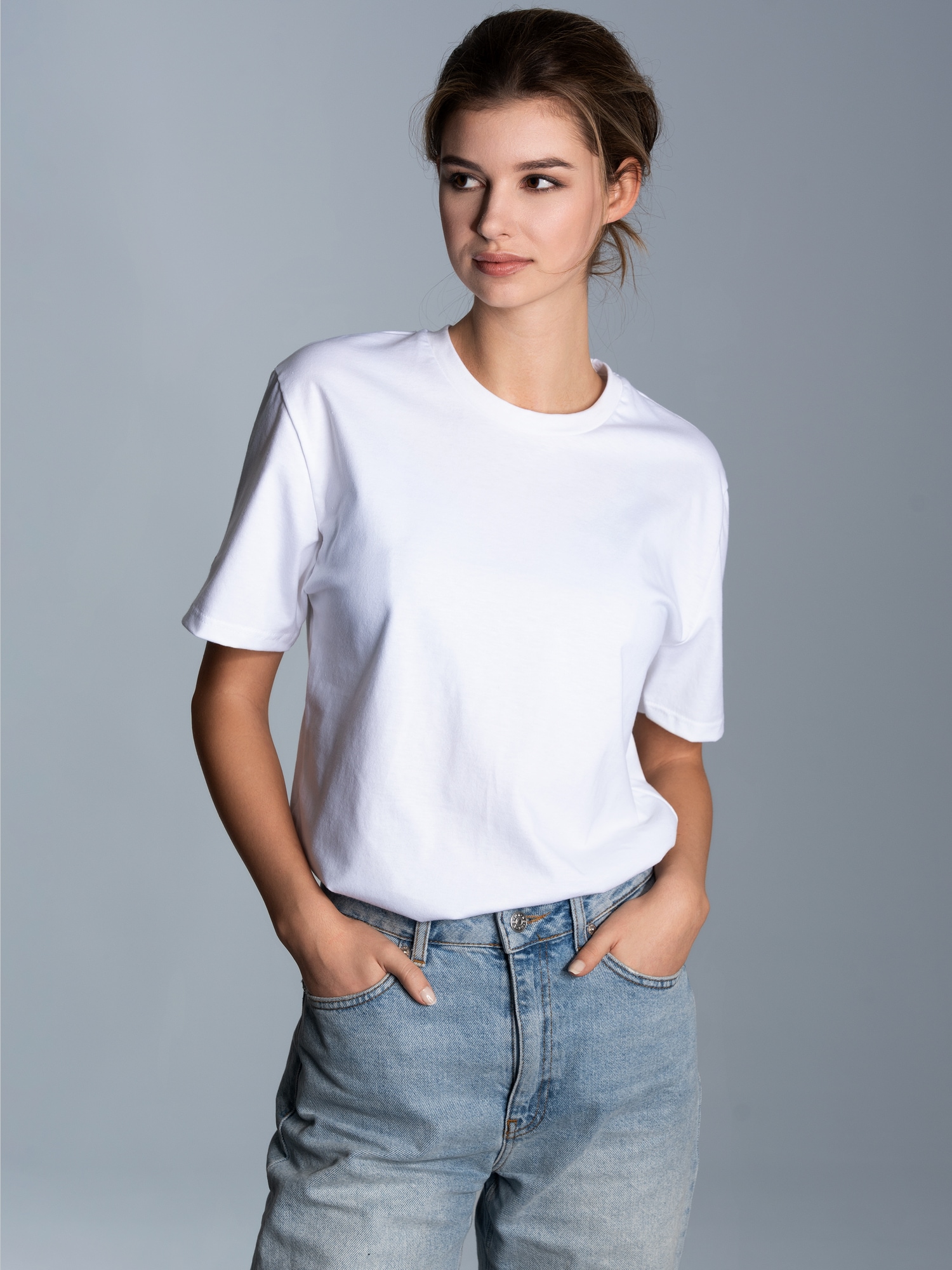 T-Shirt aus 100% Biobaumwolle Weiss-C2C