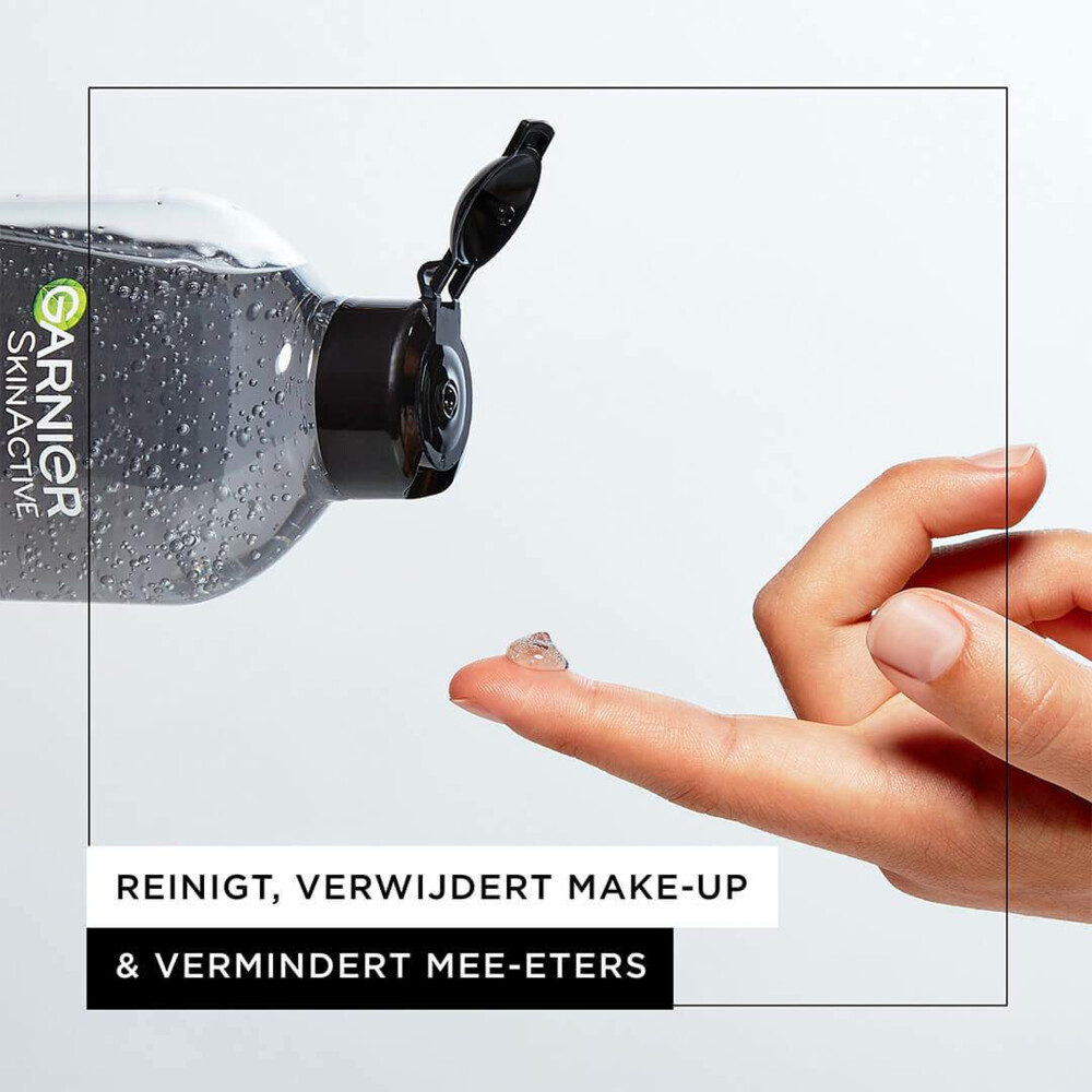 Garnier SkinActive Micellair Reinigingswater Jelly-water Alles-in-1 met Charcoal400 ml