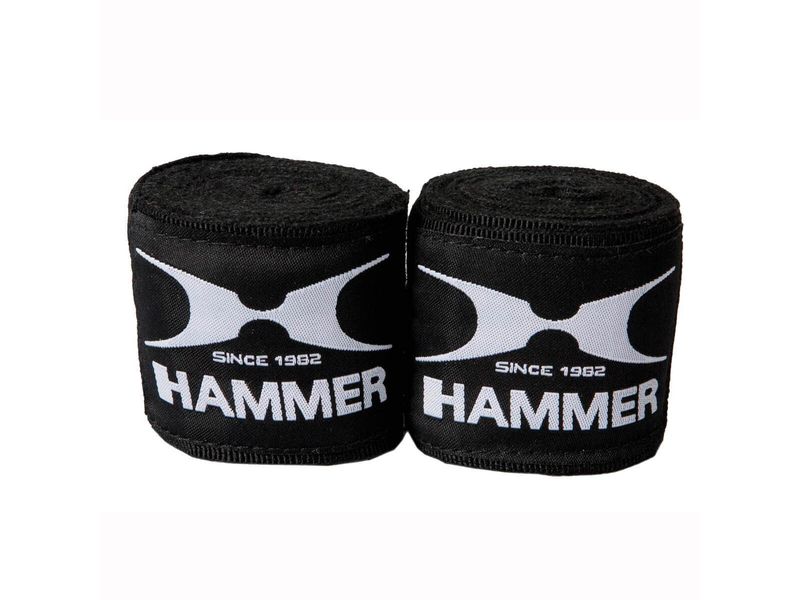 HAMMER Boxbandage Schwarz Zum Schutz der Knöchel und Gelenke