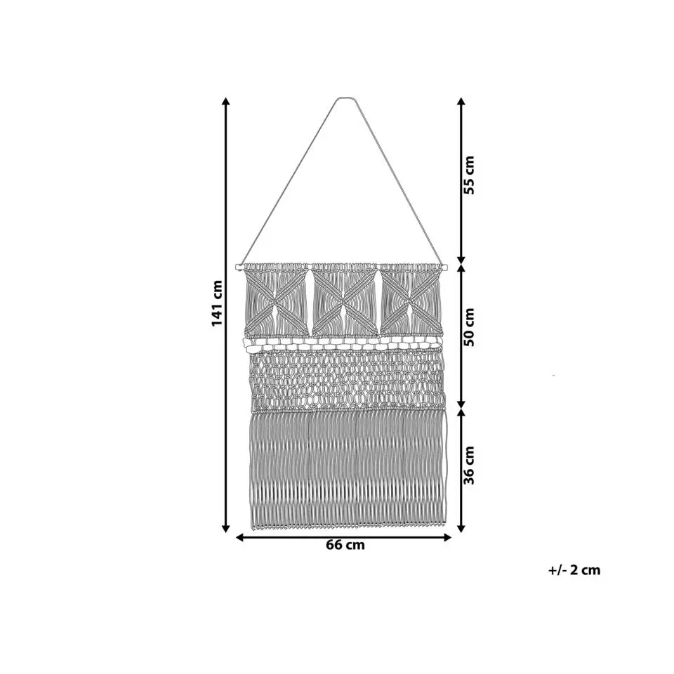 KALADY - Wanddecoratie - Beige - Katoen