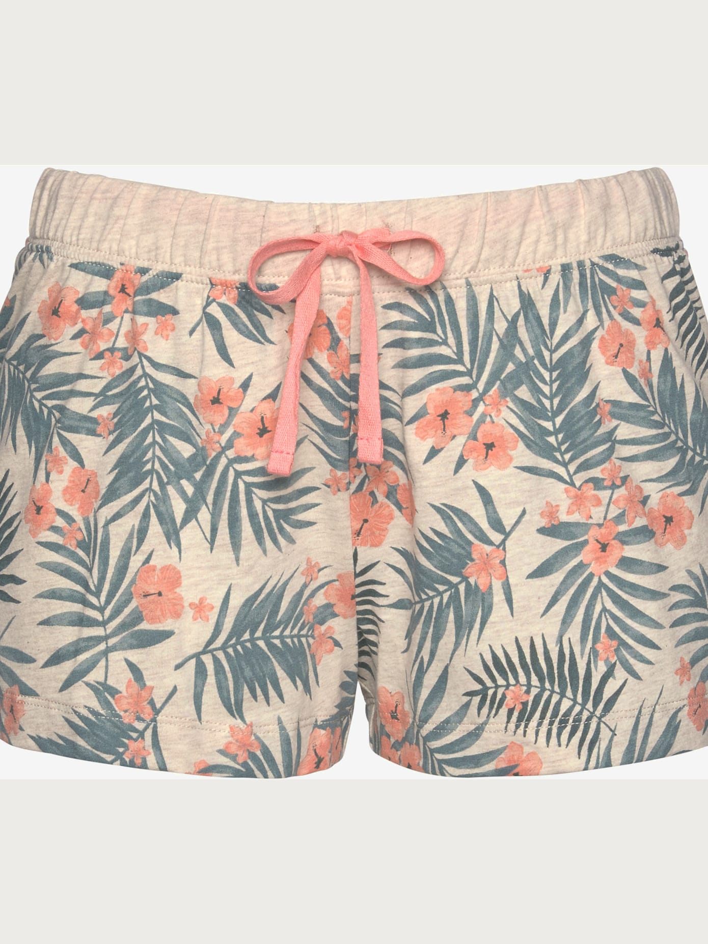 Pyjama court à motif tropical