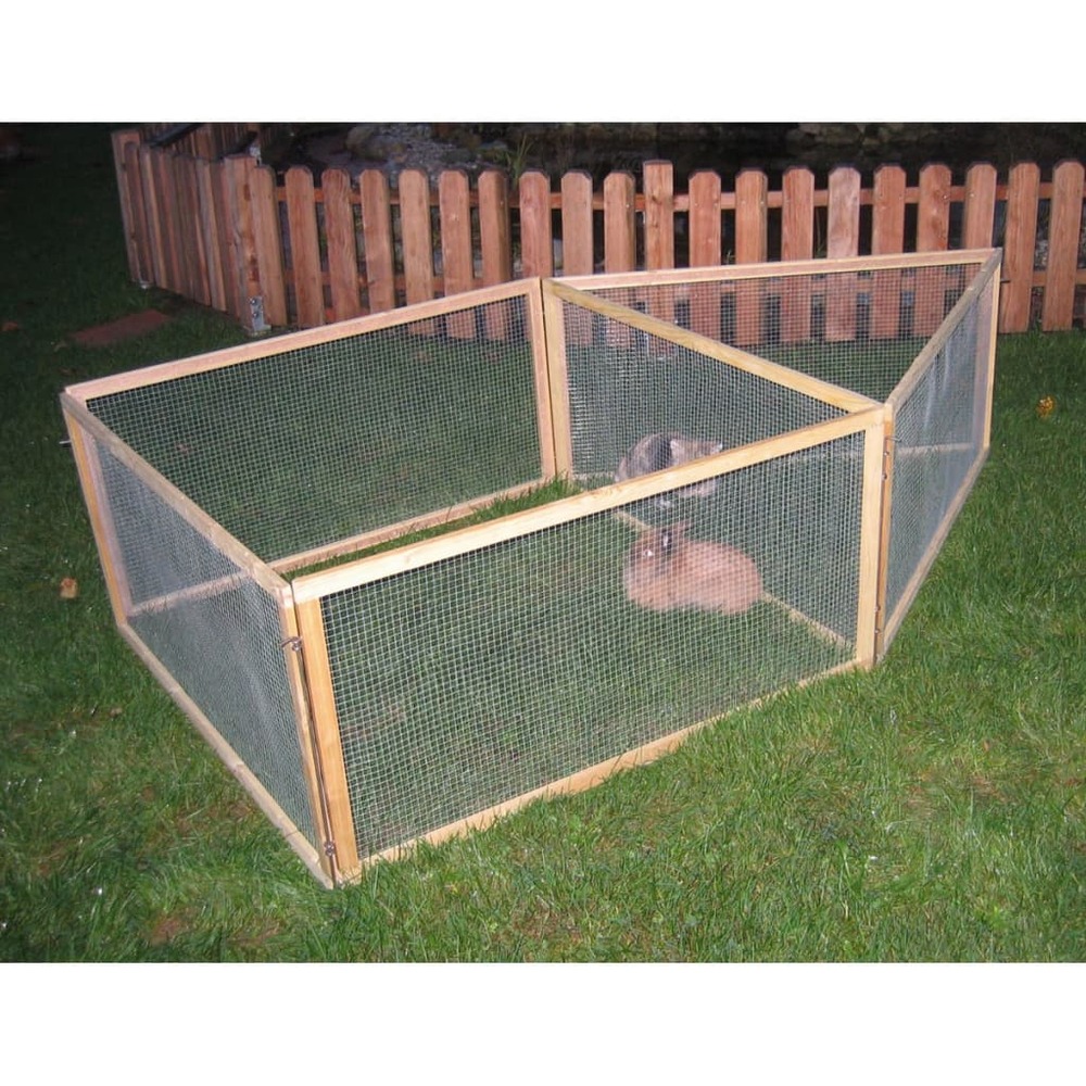 Enclos extérieur pour animaux de compagnie vario bois 84399