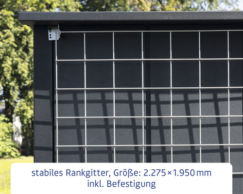 Hörmann EcoStar trellis maat 2, 227 x 195 cm, zilver