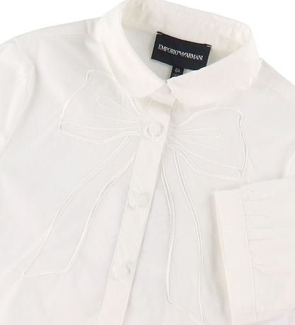 Emporio Armani Skjorte k/æ - Hvid m. Sl?jfe