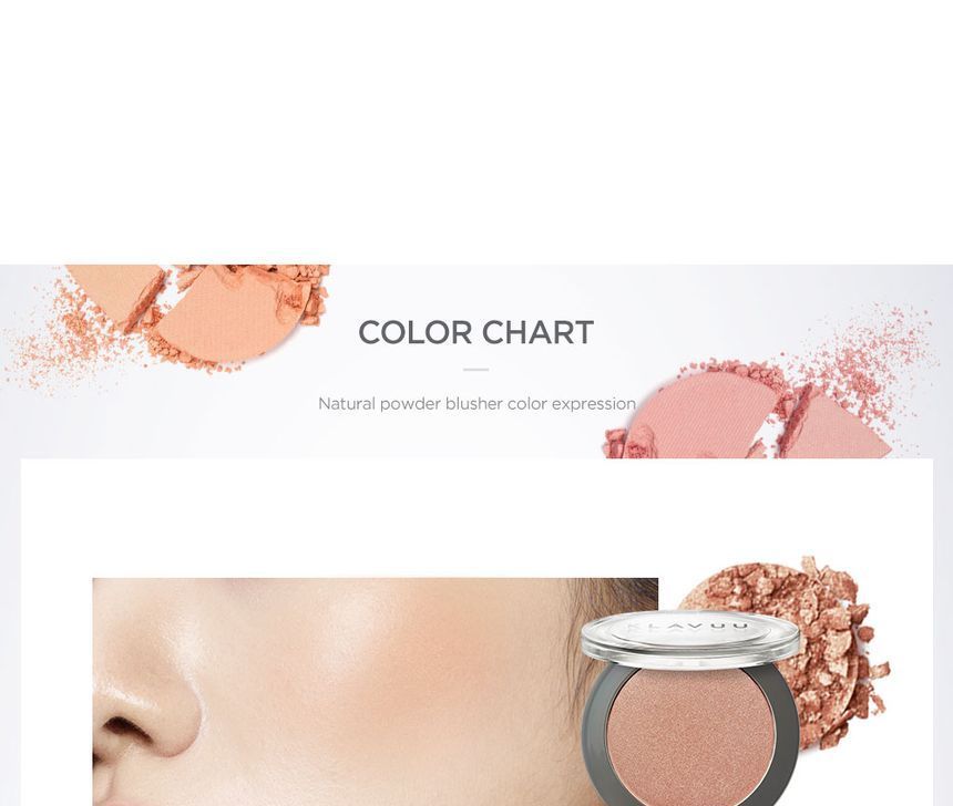KLAVUU - Urban Pearlsation Natural Powder Blusher - 5 kleuren