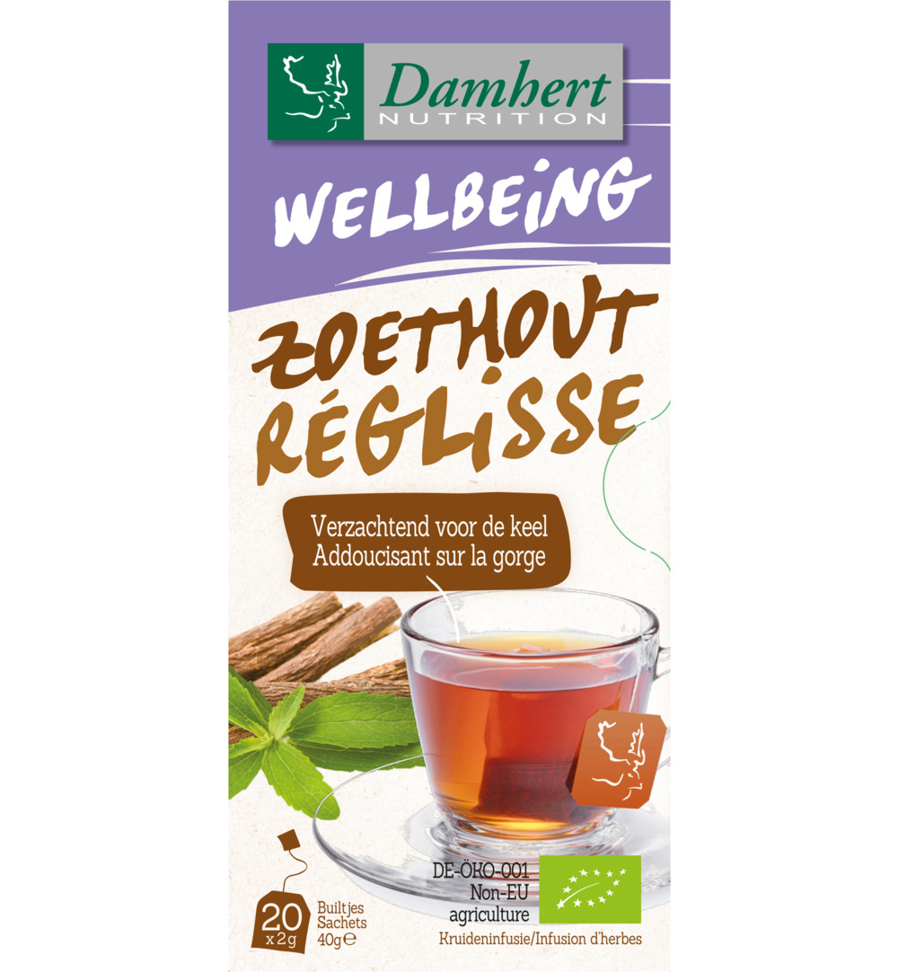 Damhert Tea Time Zoethout Thee Bio (20 stuks)