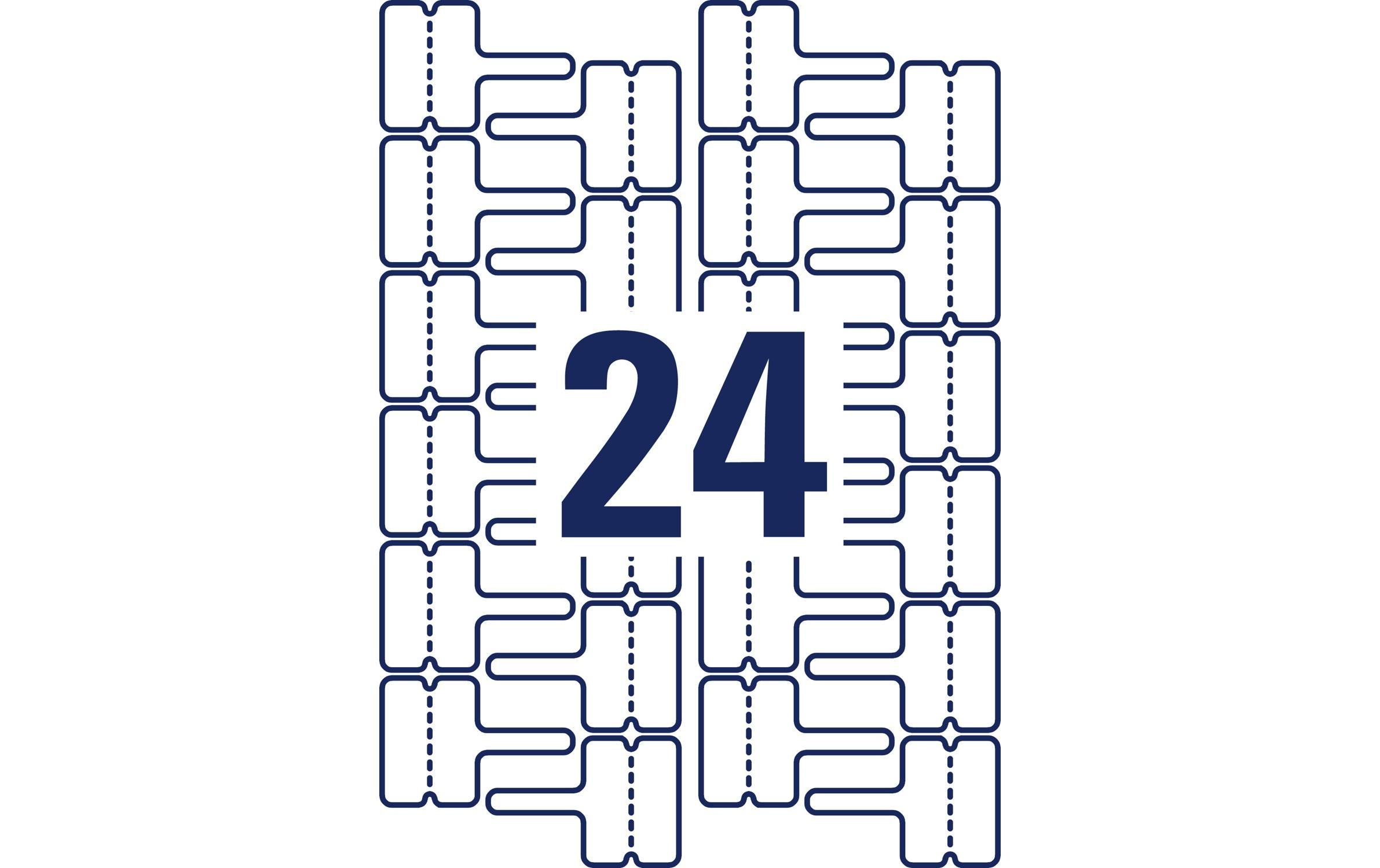 Typenschild-Etiketten L7950-20 60 x 40 mm KabelbeschriftungEtiketten für Kabelbeschriftung