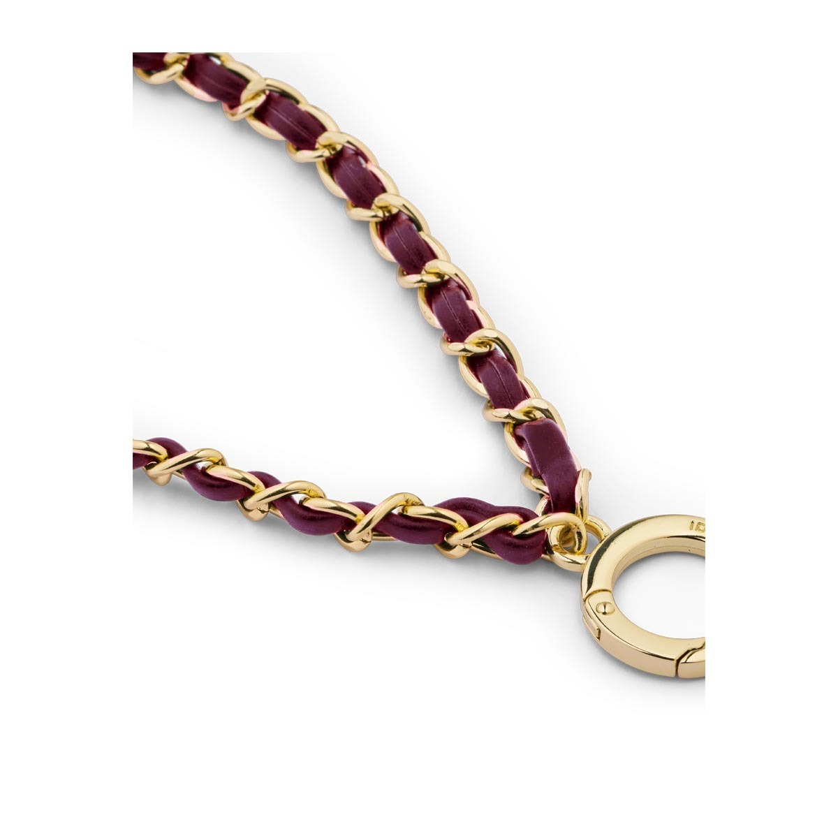 (17.5cm) Universal Handy Kette Phone Charms Schmuck Anhänger Handgelenkschlaufe (IDCW-566) - Wristlet Cherry Gold