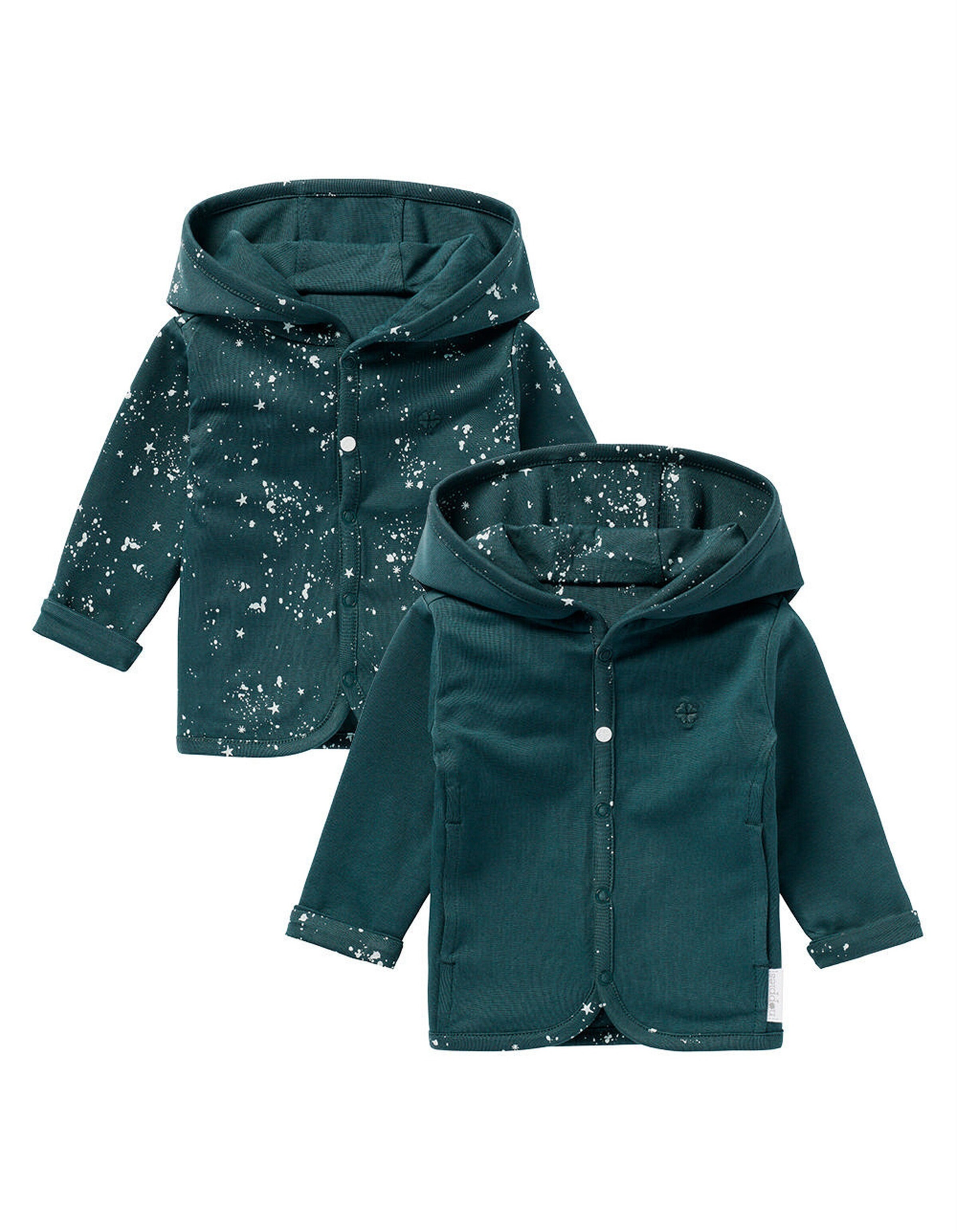 Noppies Baby Strickjacke Bonny - Reversible Taupe Melange