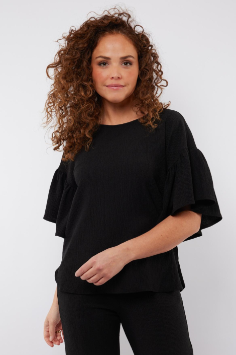 C&S The Label zwarte dames blouse
