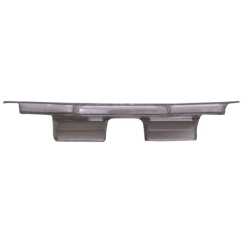 CANDO hoge plint eindstuk wit 2,3 x 14,3
